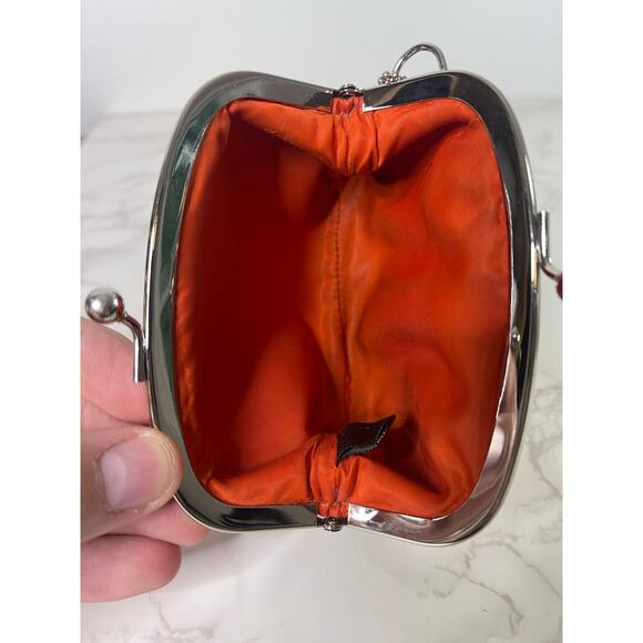 Vintage Y2K Coach Pink Kiss Lock Patent Leather Pouch Wallet - Picture 10 of 14